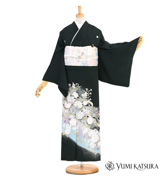 桂由美 黒留袖 No.CA-1369-Mサイズのレンタル｜きもの365