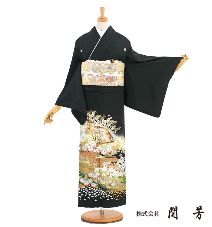 関芳 黒留袖 No.CA-1377-Mサイズ