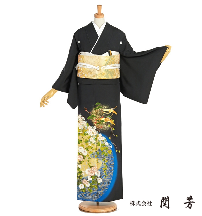 関芳 黒留袖 No.CA-1419-Mサイズ