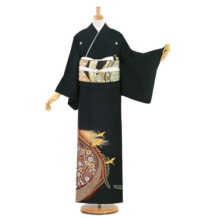 辻が花 黒留袖 No.CA-1443-Mサイズのレンタル｜きもの365