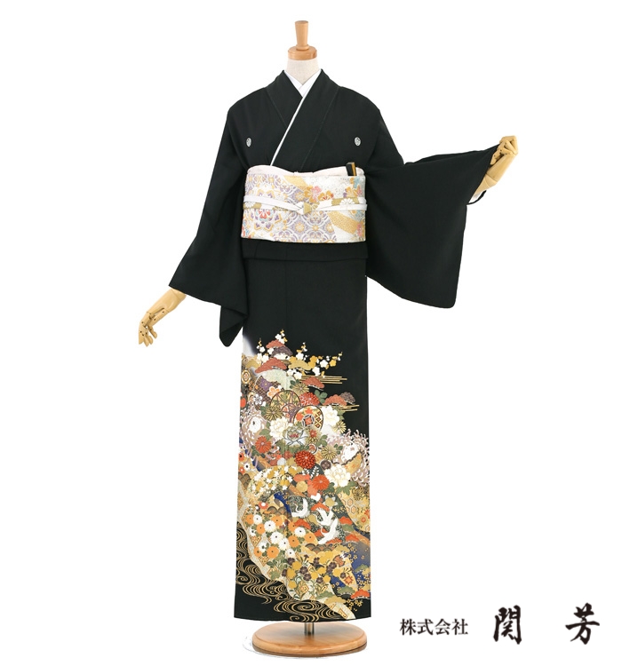 関芳 黒留袖 No.CA-1504-Mサイズ