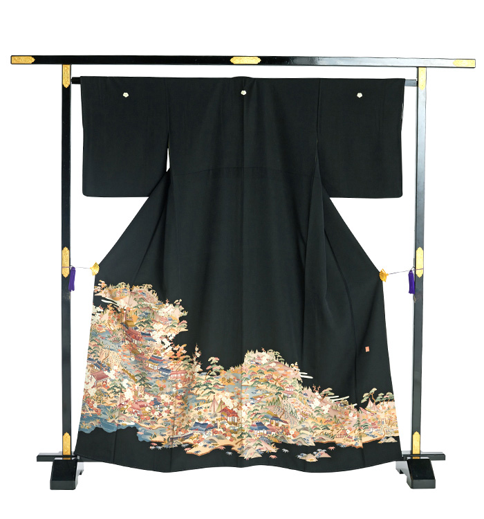 本加賀友禅 黒留袖 No.CA-1619-Sサイズのレンタル｜きもの365