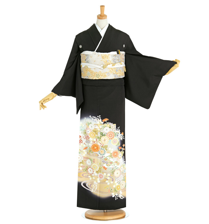 京友禅 黒留袖 No.CA-1631-Mサイズ