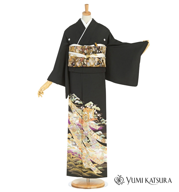 桂由美 黒留袖 No.CA-1632-Mサイズのレンタル｜きもの365