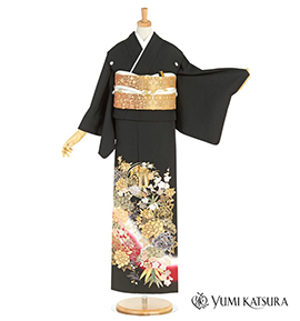 桂由美 黒留袖 No.CA-1635-Sサイズ