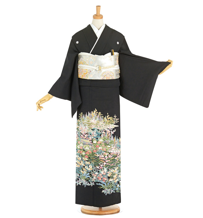友禅 黒留袖 No.CA-1661-Mサイズのレンタル｜きもの365