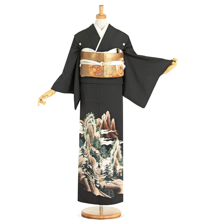 京友禅 黒留袖 No.CA-1710-Mサイズ
