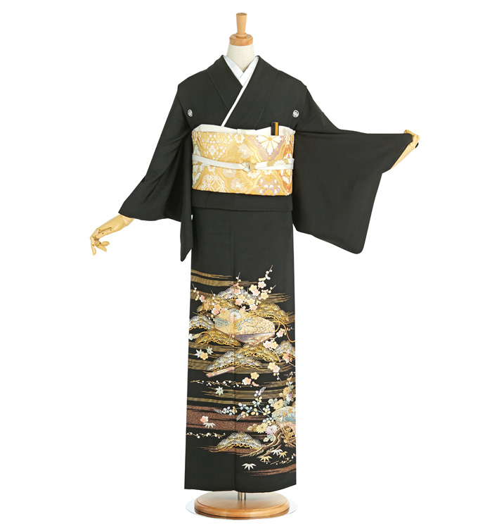 和田光正 黒留袖 No.CA-1714-Mサイズ