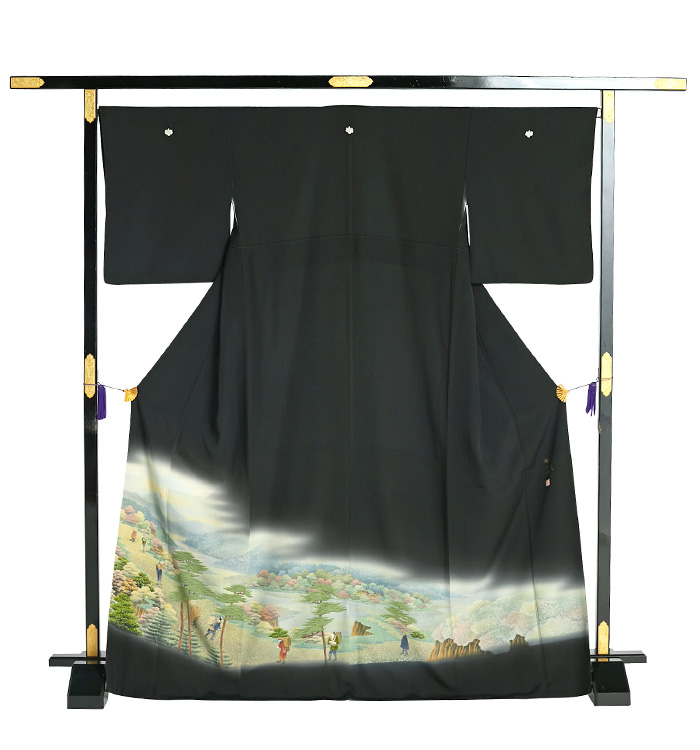 帯・逸品】甲州路 黒留袖 No.CA-1786-Mサイズのレンタル｜きもの