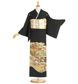 黒留袖（専用襦袢付）No.CA-1803-Sサイズ