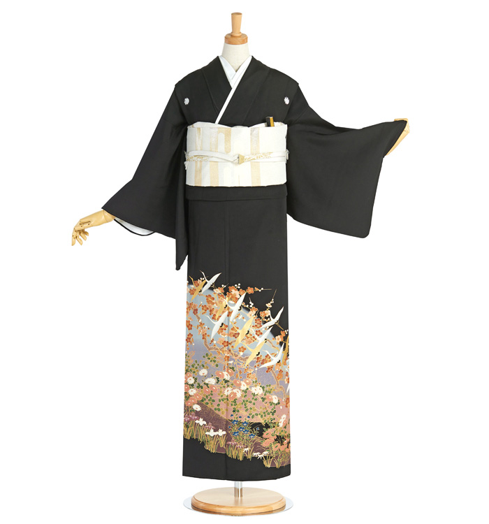 黒留袖（専用襦袢付）No.CA-1805-Sサイズのレンタル｜きもの365