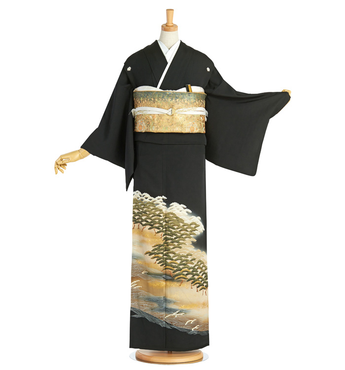 黒留袖　身幅大きめ 黒留袖 No.CA-1831-Mサイズのレンタル｜きもの365
