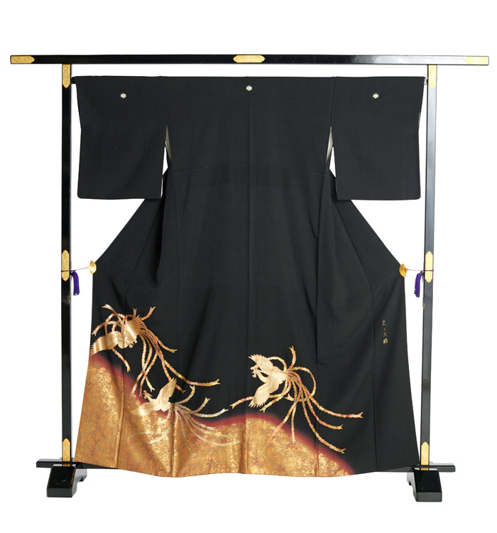 アンティーク着物　漆黒　煌めくシャンデリア❤️ アンティーク着物 漆黒 煌めくシャンデリア❤️