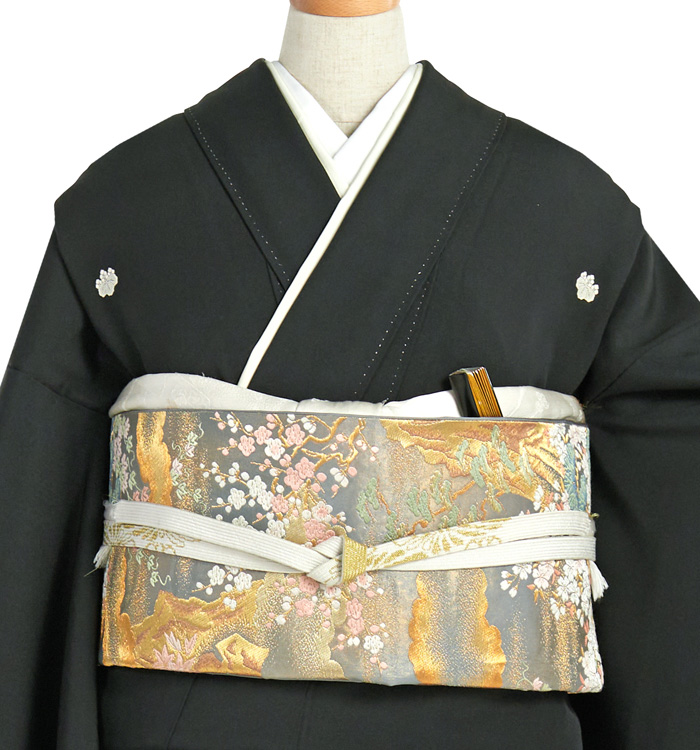 【帯・逸品】友禅 黒留袖 No.CA-2009-Sサイズ_01
