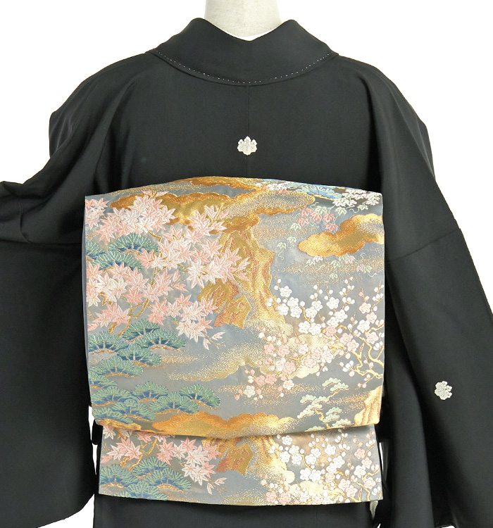 【帯・逸品】友禅 黒留袖 No.CA-2009-Sサイズ_02