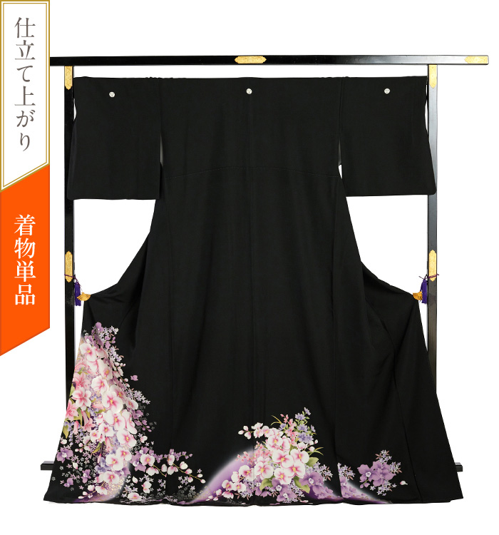 着物単品】黒留袖 No.CA-2052-ワイド-LOサイズの通販｜きもの365