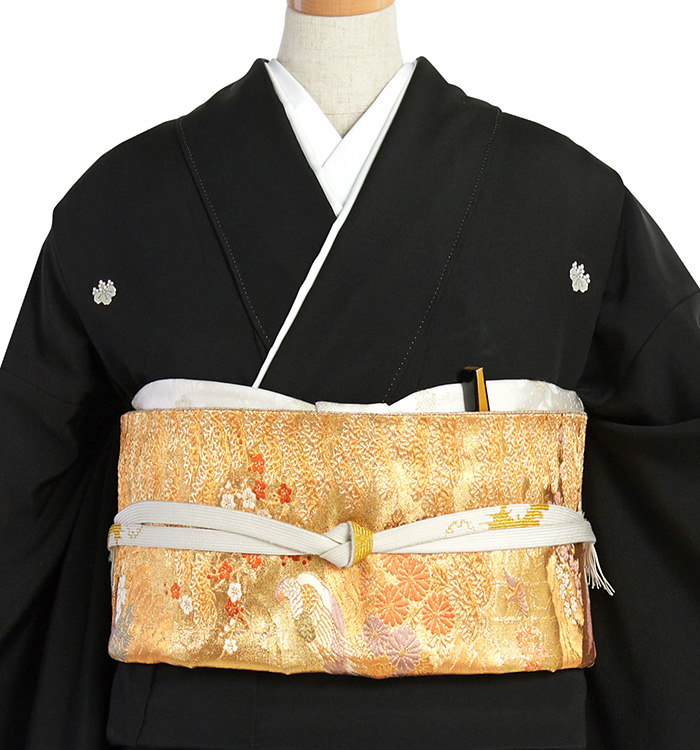 アンティーク 黒留袖 袖丈65㌢ ＊袋帯 帯・逸品】黒留袖 No.CA-2170-Lサイズのレンタル｜きもの365