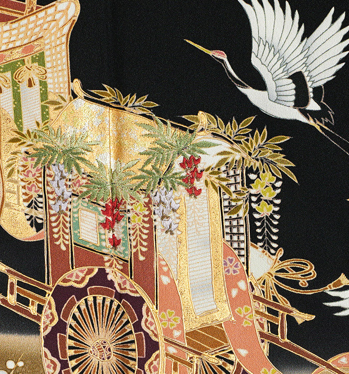 黒留袖No.2 鶴と御所車確認用ページ