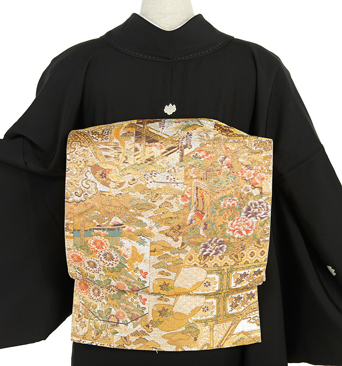 黒留袖 留袖レンタル 黒留袖 結婚式 ts205 フルセット 着物レンタル