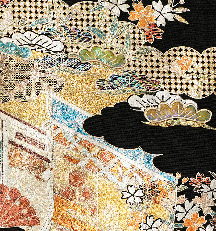 芸能人着用柄 黒留袖 No.CA-2227-Sサイズのレンタル｜きもの365