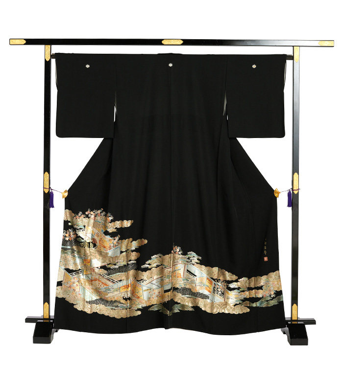 芸能人着用柄 黒留袖 No.CA-2227-Sサイズのレンタル｜きもの365