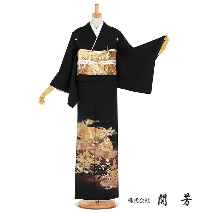 関芳 黒留袖 No.CA-2306-Mサイズ