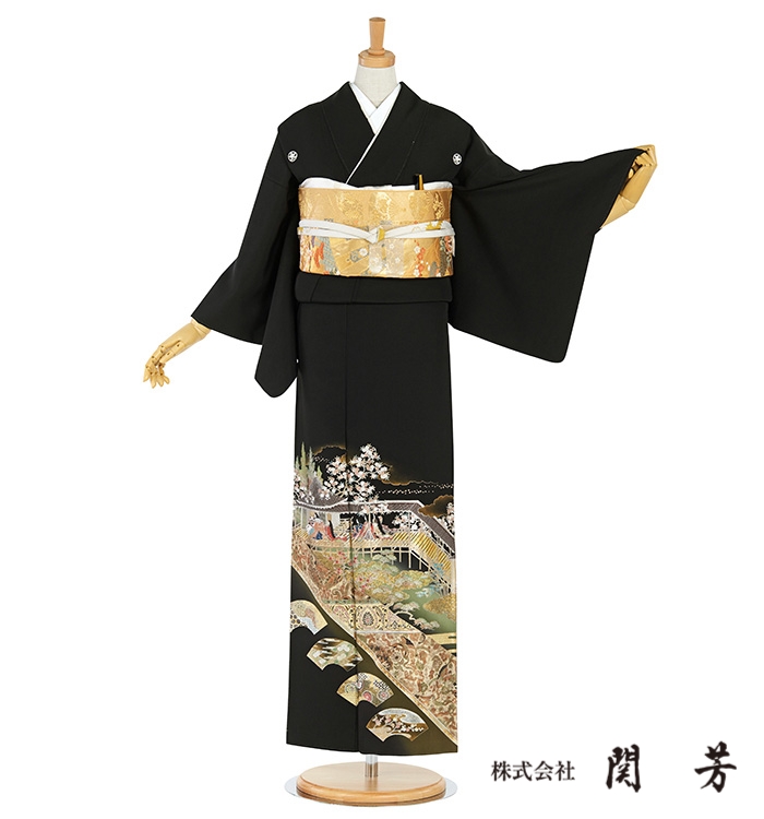 関芳 黒留袖 No.CA-2346-Sサイズ