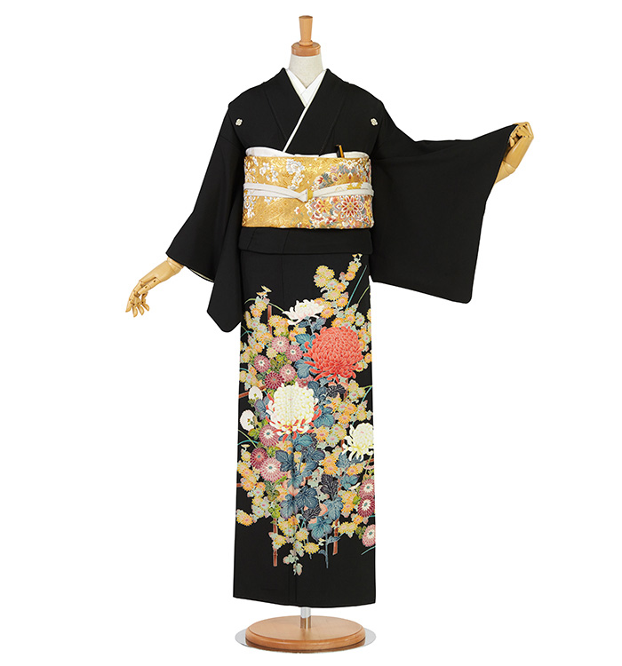 友禅 黒留袖 No.CA-2372-Sサイズのレンタル｜きもの365