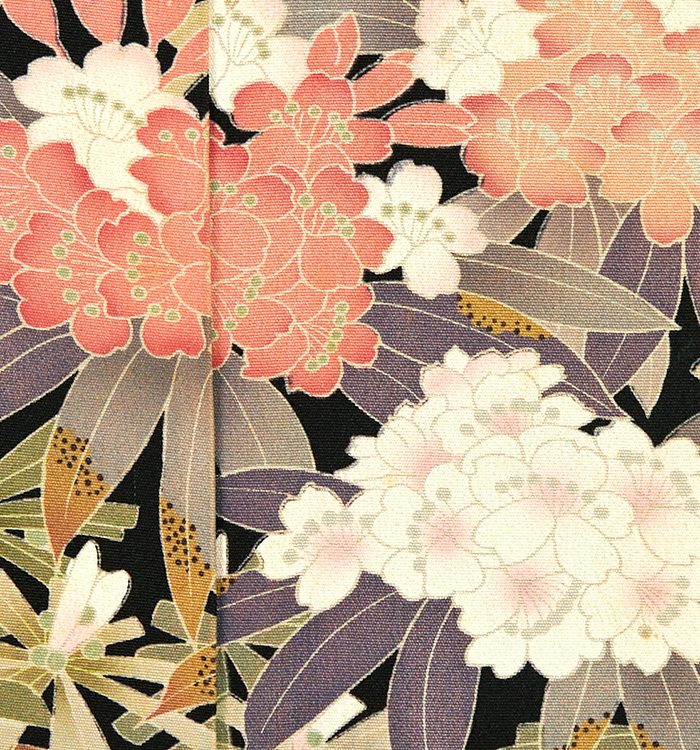 豪華❇️松坂屋染織名作展友禅黒留袖　暈し染め　総フルセット(2Lsize迄OK) 加賀友禅作家、柿本市郎 作の五つ紋黒留袖です。 大きな満月の