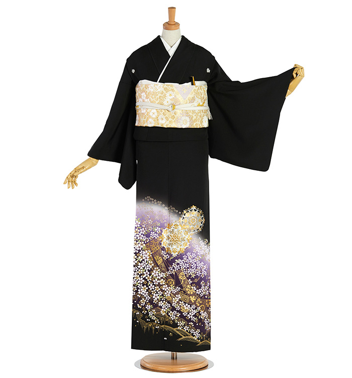 namii様＊持ち込み色留袖オーダー＊ 黒留袖 No.CA-2434-Mサイズのレンタル｜きもの365