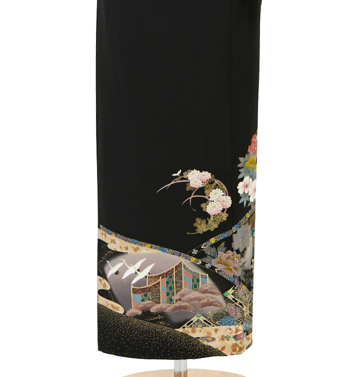 黒留袖 更紗華紋 | 黒留袖一覧 | 留袖レンタル キクヅル