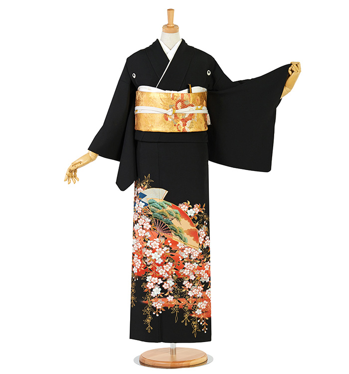 五代 坂東八十助 黒留袖 No.CA-2518-Sサイズのレンタル｜きもの
