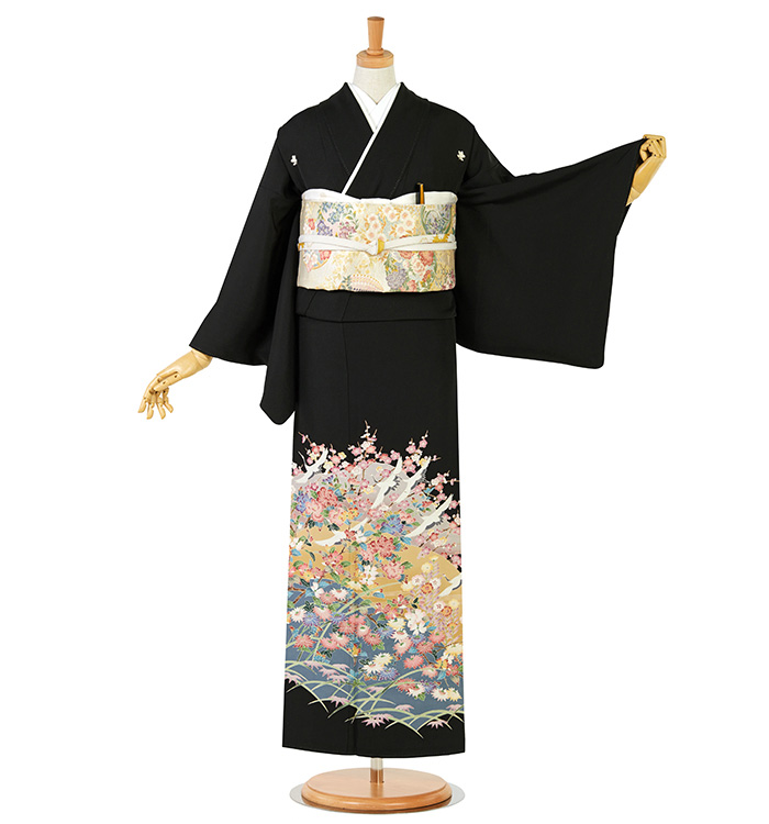 友禅 黒留袖 No.CA-2523-Sサイズのレンタル｜きもの365