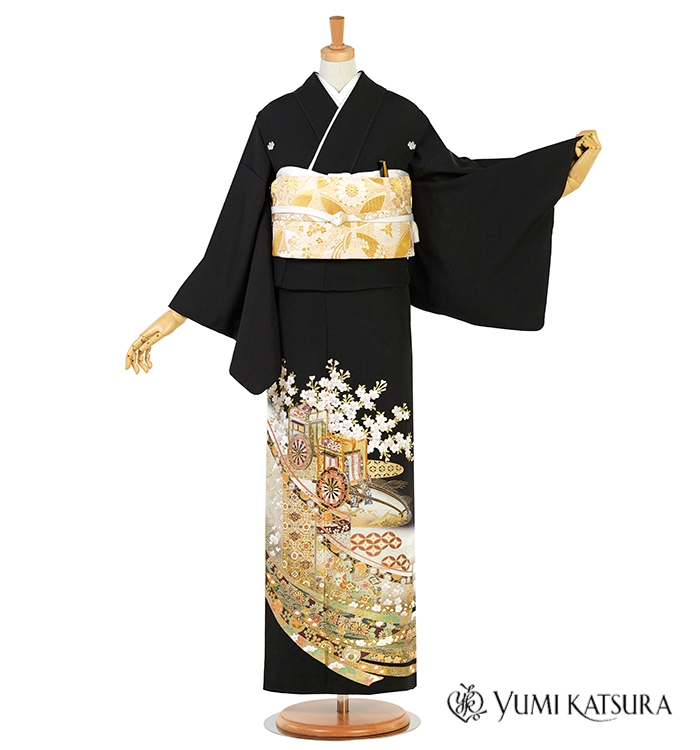 桂由美 黒留袖 No.CA-2525-ワイド-LOサイズのレンタル｜きもの365