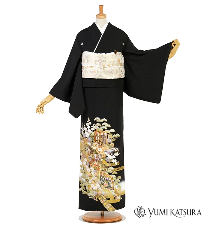 桂由美 黒留袖 No.CA-2526-ワイド-LOサイズのレンタル｜きもの365