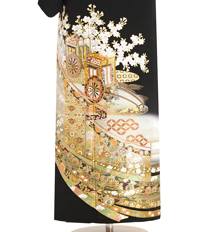 桂由美 黒留袖 No.CA-2531-ワイド-MOサイズのレンタル｜きもの365