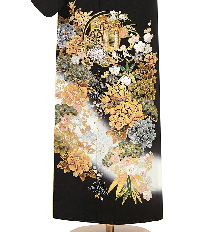 漆紙箱入り✨️留袖用 京都 和装バッグ 美品 箔 和装 和小物 金 銀 モダン 波 和小物・和装バック TOP | かづら清老舗 オンラインショップ