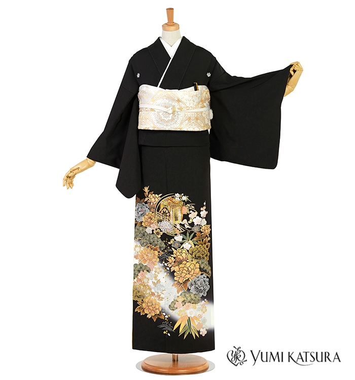 桂由美 黒留袖 No.CA-2533-ワイド-MOサイズのレンタル｜きもの365