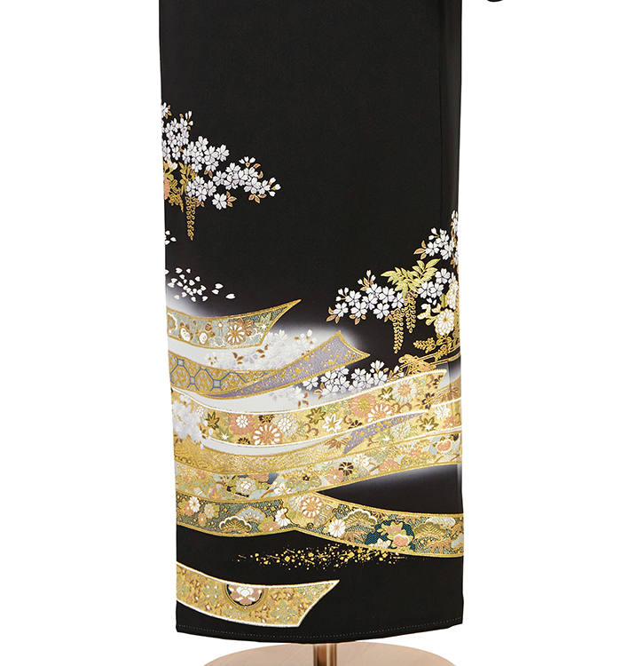 桂由美 黒留袖 No.CA-2534-ワイド-MOサイズのレンタル｜きもの365