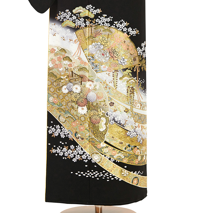 桂由美 黒留袖 No.CA-2534-ワイド-MOサイズのレンタル｜きもの365