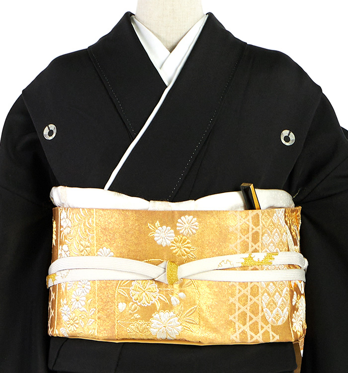 ここさぶた品物【正絹 和装小物 着物 振袖 留袖 和装 訪問着 黒留袖】 黒留袖 No.CA-2577-Mサイズのレンタル｜きもの365