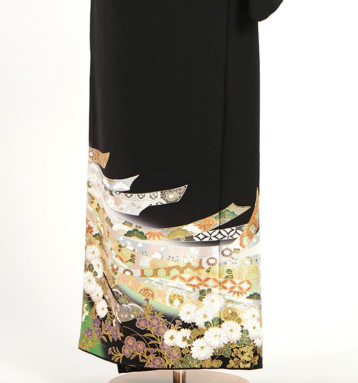 桂由美 黒留袖 No.CA-2582-ワイド-MOサイズのレンタル｜きもの365