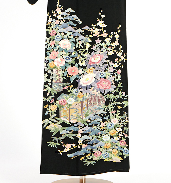 本加賀友禅 黒留袖 No.CA-2586-Mサイズのレンタル｜きもの365