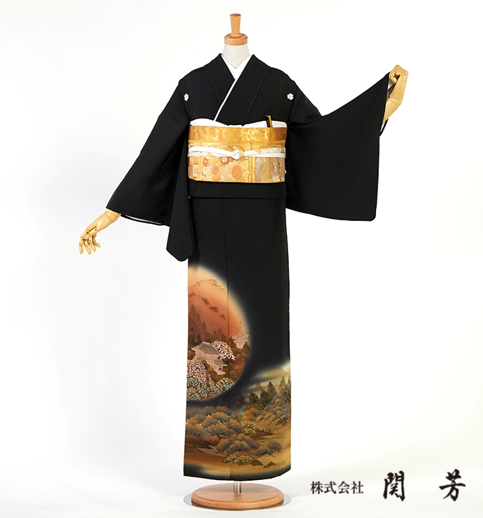 関芳 黒留袖 No.CA-2595-Mサイズ