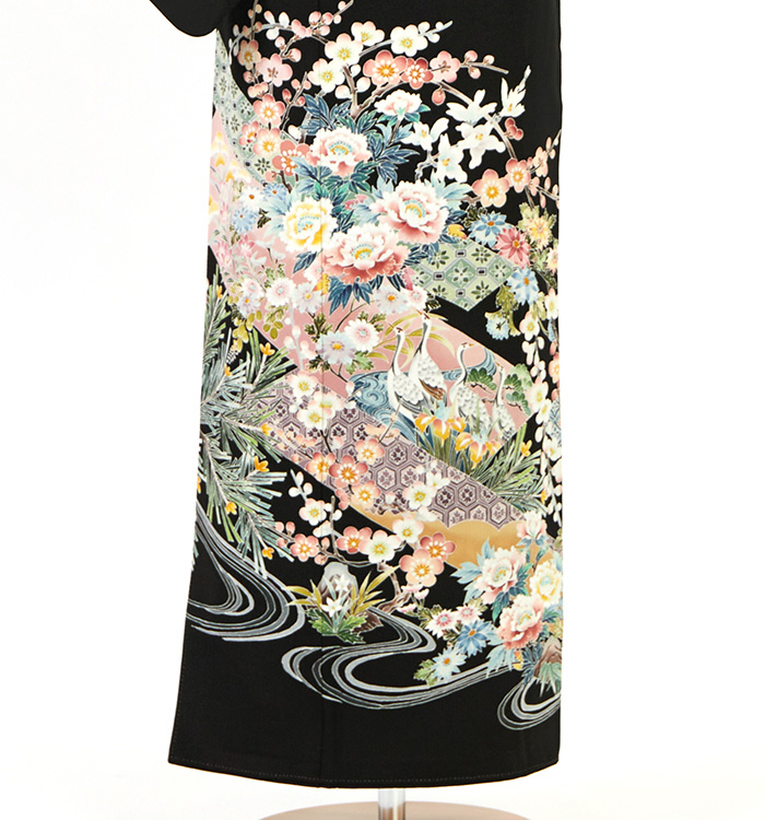 帯・逸品】本加賀友禅 黒留袖 No.CA-2601-Lサイズのレンタル｜きもの365
