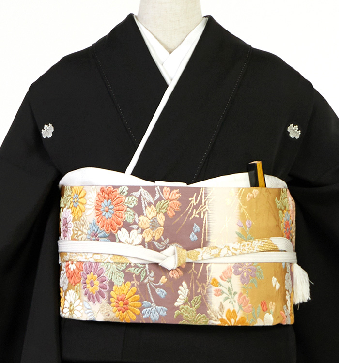 帯・逸品】本加賀友禅 黒留袖 No.CA-2601-Lサイズのレンタル｜きもの365