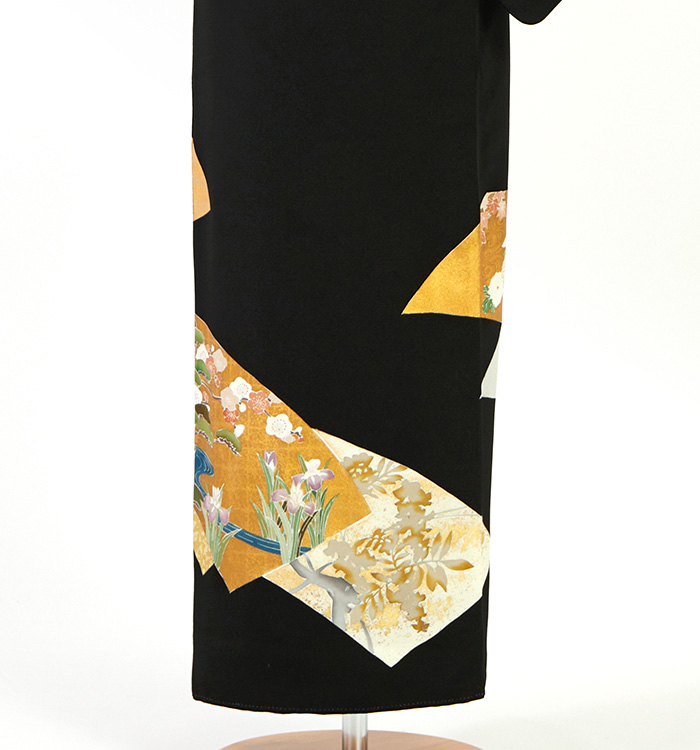 帯・逸品】金彩京友禅 黒留袖 No.CA-2603-ワイド-LOサイズのレンタル