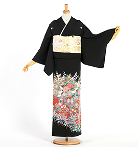 友禅 黒留袖 No.CA-2633-Sサイズ