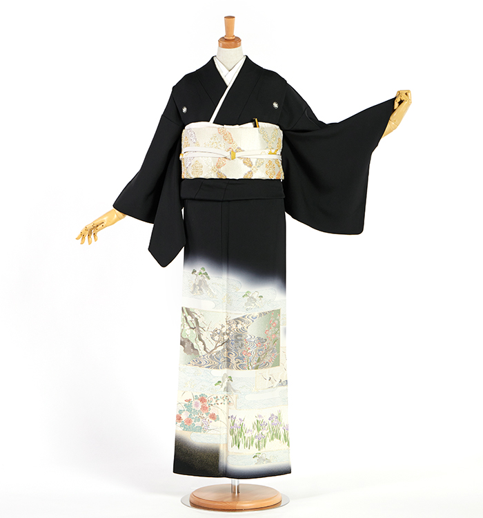 縫い取り 黒留袖 No.CA-2651-Sサイズ