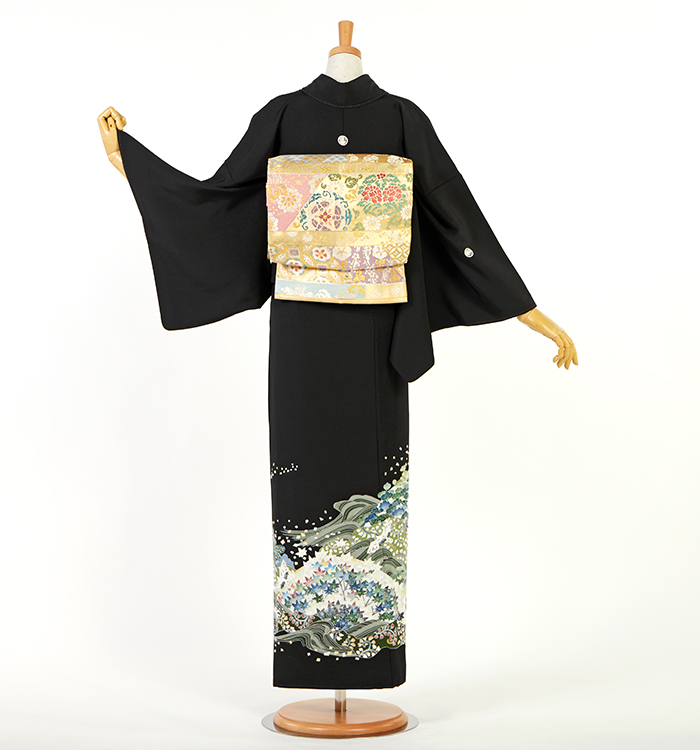 友禅 黒留袖 No.CA-2667-Mサイズのレンタル｜きもの365